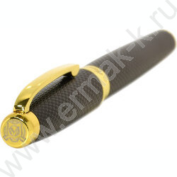 Роллер  Piza /цвет чернил синий /корпус металл /темно-коричневый с золотом | Фото 3