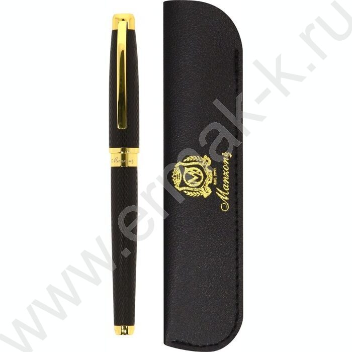 Роллер  Piza /цвет чернил синий /корпус металл /темно-коричневый с золотом | Фото 6