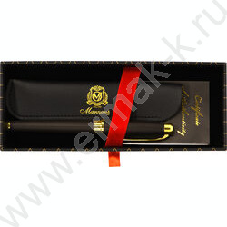 Роллер  Piza /цвет чернил синий /корпус металл /темно-коричневый с золотом | Фото 7