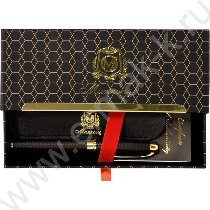 Роллер  Piza /цвет чернил синий /корпус металл /темно-коричневый с золотом | Фото 8