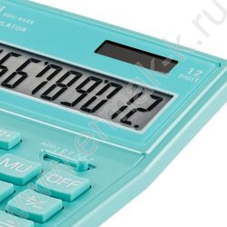Калькулятор ELEVEN SDC-444X-GN /двойное питание/ бирюзовый, 12 разряд | Фото 2