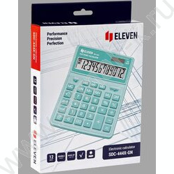 Калькулятор ELEVEN SDC-444X-GN /двойное питание/ бирюзовый, 12 разряд | Фото 5