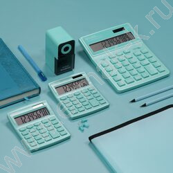 Калькулятор ELEVEN SDC-444X-GN /двойное питание/ бирюзовый, 12 разряд | Фото 7