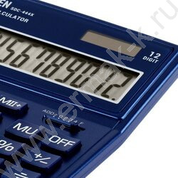 Калькулятор ELEVEN SDC-444X-NV /двойное питание/ темно-синий, 12 разряд | Фото 2