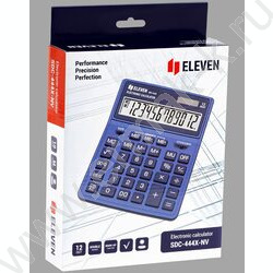Калькулятор ELEVEN SDC-444X-NV /двойное питание/ темно-синий, 12 разряд | Фото 5