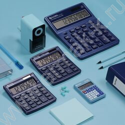 Калькулятор ELEVEN SDC-444X-NV /двойное питание/ темно-синий, 12 разряд | Фото 7