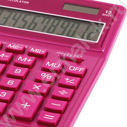 Калькулятор ELEVEN SDC-444X-PK /двойное питание/ розовый, 12 разряд | Фото 8