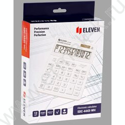 Калькулятор ELEVEN SDC-444X-WH /двойное питание/ белый, 12 разряд | Фото 5