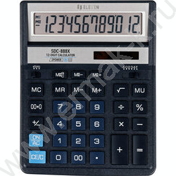 Калькулятор ELEVEN SDC-888X-BL /двойное питание/ синий, 12 разряд | Фото 2