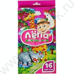 Пластилин  16цв 320г Лёпа+стек европодвес | Фото 1