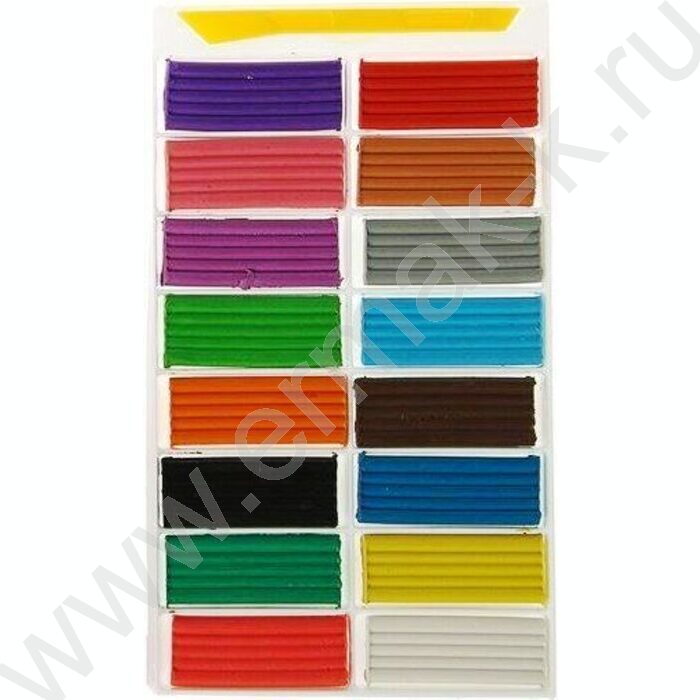 Пластилин  16цв 320г Лёпа+стек европодвес | Фото 3