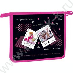 Папка д/тетрадей А5 пластик молния 1 отд "Selfie" | Фото 2