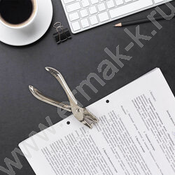 Дырокол   6л метал /1отверстие/ серебро "HL-1" | Фото 7