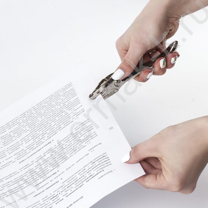 Дырокол   6л метал /1отверстие/ серебро "HL-1" | Фото 8