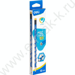 Карандаш ч/гр с ластиком HB "U-Touch" трехгранный /с засечками | Фото 3