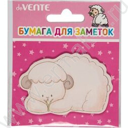Бумага д/записей  71*46мм /20л, 80г/м², "Lamb, Cat and Fox" ассорти дизайнов, с липким краем | Фото 2