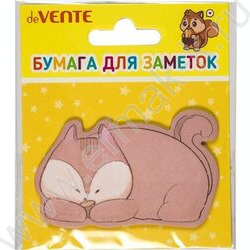 Бумага д/записей  71*46мм /20л, 80г/м², "Lamb, Cat and Fox" ассорти дизайнов, с липким краем | Фото 3