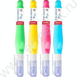 Корректор шариковый  3мл "School" трубчатая система подачи, укрывистая, для тетрадей /ассорти | Фото 1