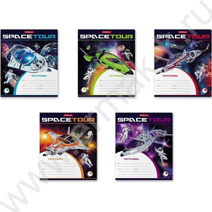 Тетрадь  12л линейка "Space Tour" /ассорти | Фото 1