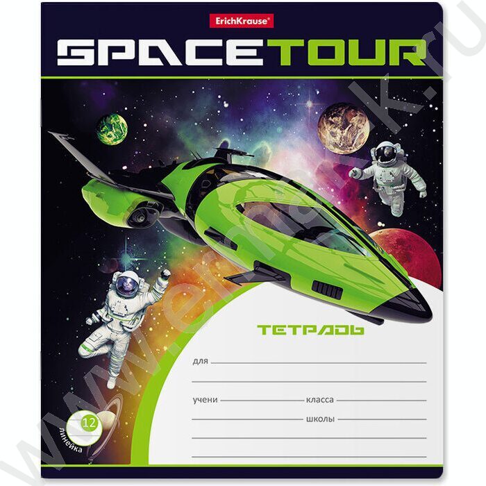 Тетрадь  12л линейка "Space Tour" /ассорти | Фото 3