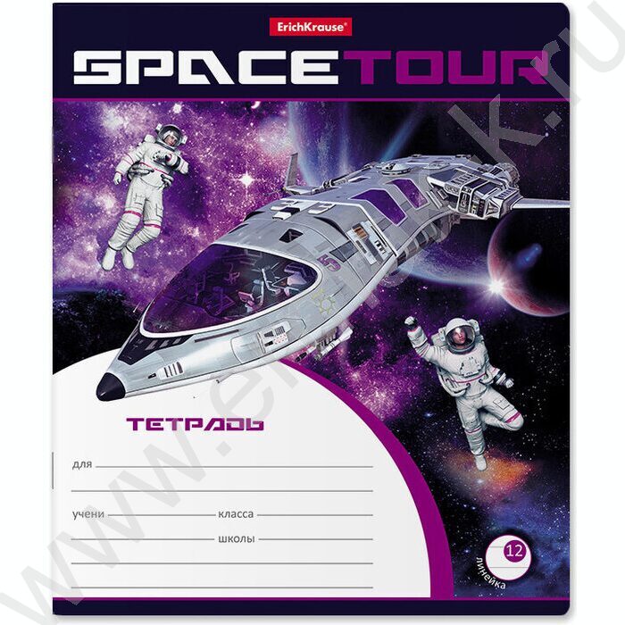 Тетрадь  12л линейка "Space Tour" /ассорти | Фото 6