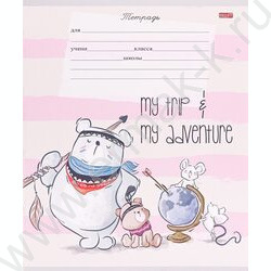 Тетрадь  12л клетка "Очарователные зверушки-2" 5видов | Фото 6