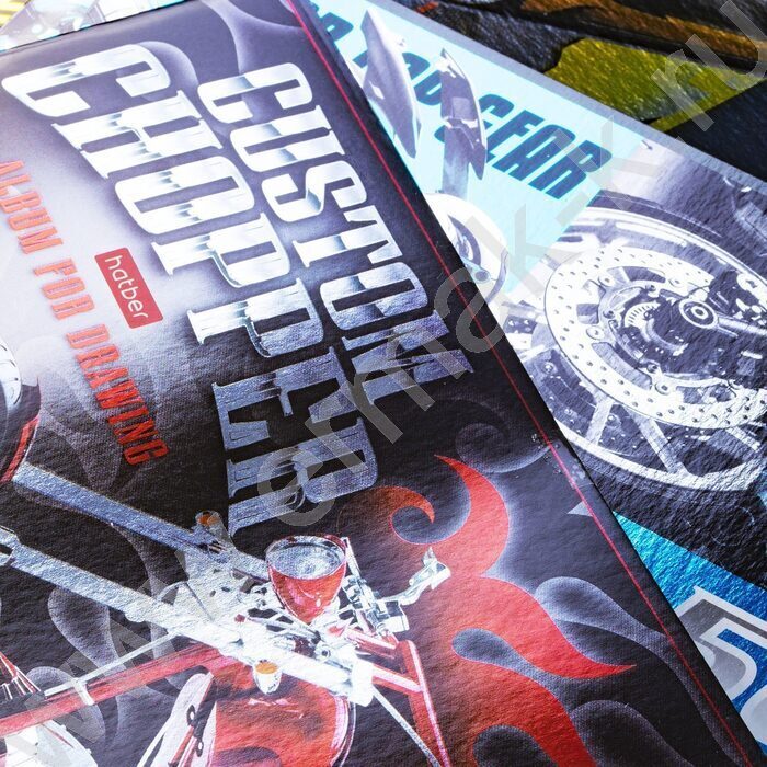 Альбом д/рисования 32л "Автомото" /металлизиров.картон/ ассорти | Фото 6