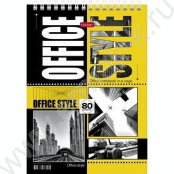 Блокнот  80л А5 спираль "Office Style" /УФ-лак жесткая подложка/ | Фото 1