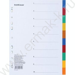 Разделитель листов пластик А4 цветной  /10 листов | Фото 1