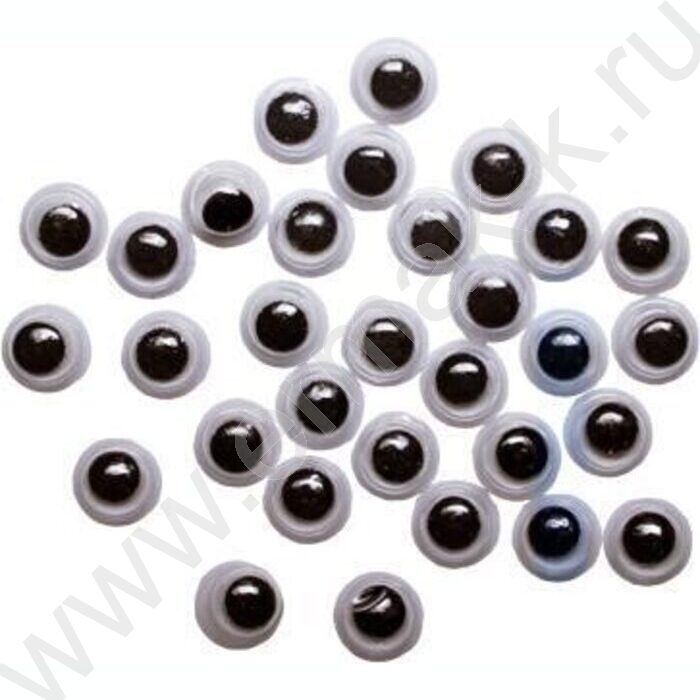 Глазки подвижные №19 80шт d-6мм | Фото 1