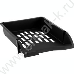 Лоток горизонтальный литой Лидер /черный /ширина 255мм | Фото 1