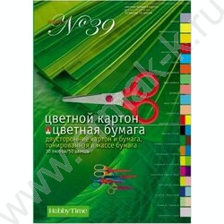 Картон цв+бум.цв А4 30л/50цв /двусторонние/ | Фото 1