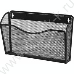 Лоток настенный сетчатый (метал) черный, А4, "Germanium" /комплект 3штуки | Фото 1