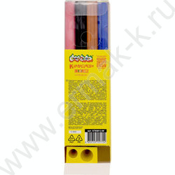 Карандаши пластиковые 12цв Jumbo МИШКИ /круглые /утолщенные /4М, d грифеля-4мм /с точилкой | Фото 6