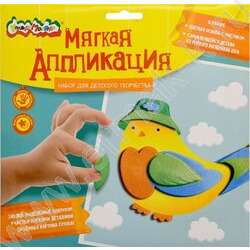 Аппликация мягкая ЭВА 20*20см "Птичка" | Фото 1