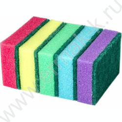 Губка для мытья посуды "MAXI" /2,7*9,6*6,4см   5шт/уп | Фото 2