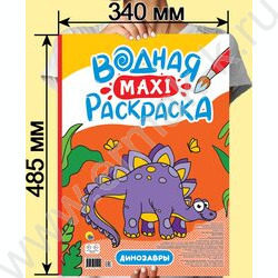 Раскраска водная MAXI.Динозавры | Фото 2