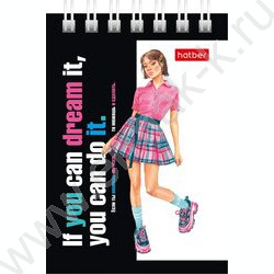 Блокнот  40л А7 спираль/тонир.блок без линовки "Zoomer-girl" | Фото 2
