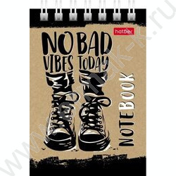 Блокнот  40л А7 спираль/тонир.блок без линовки "Today vibes" | Фото 1