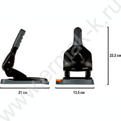 Дырокол 65л метал /линейка/ черный | Фото 7