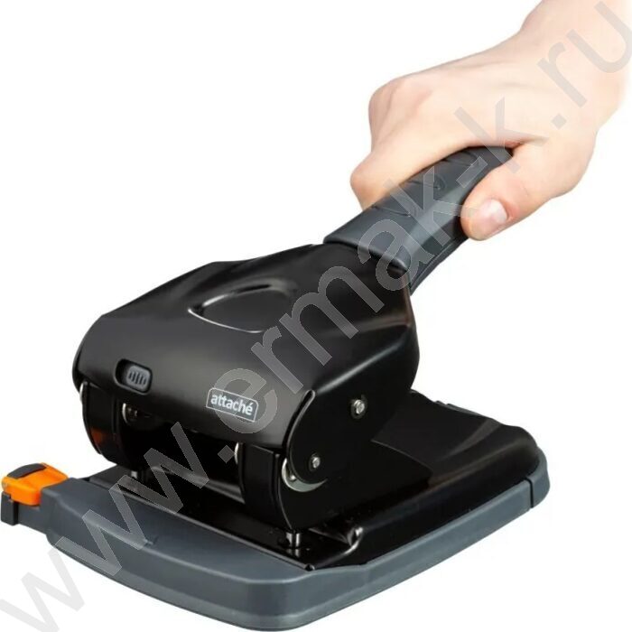 Дырокол 65л метал /линейка/ черный | Фото 9