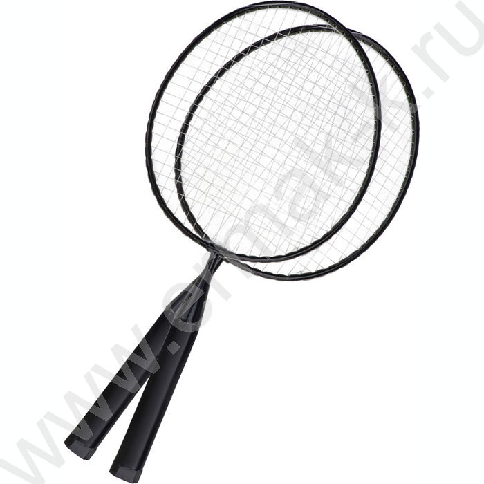 Набор для бадминтона 2 ракетки металл короткая ручка 1 волан 1 шарик | Фото 2