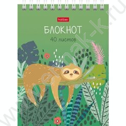 Блокнот  40л А6 спираль "Джунгли" ассорти | Фото 1