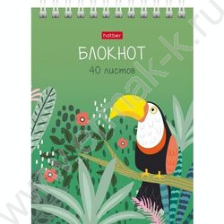 Блокнот  40л А6 спираль "Джунгли" ассорти | Фото 5