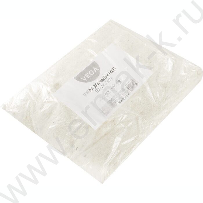 Тряпка д/пола  80*100см /хлопок, белая | Фото 5