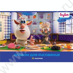 Альбом д/рисования 30л "Буба" ассорти | Фото 4