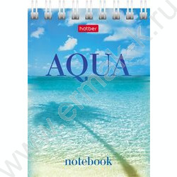 Блокнот  60л А7 спираль "AQUA" | Фото 2
