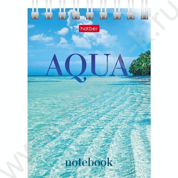 Блокнот  60л А7 спираль "AQUA" | Фото 3