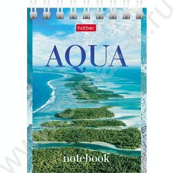Блокнот  60л А7 спираль "AQUA" | Фото 4