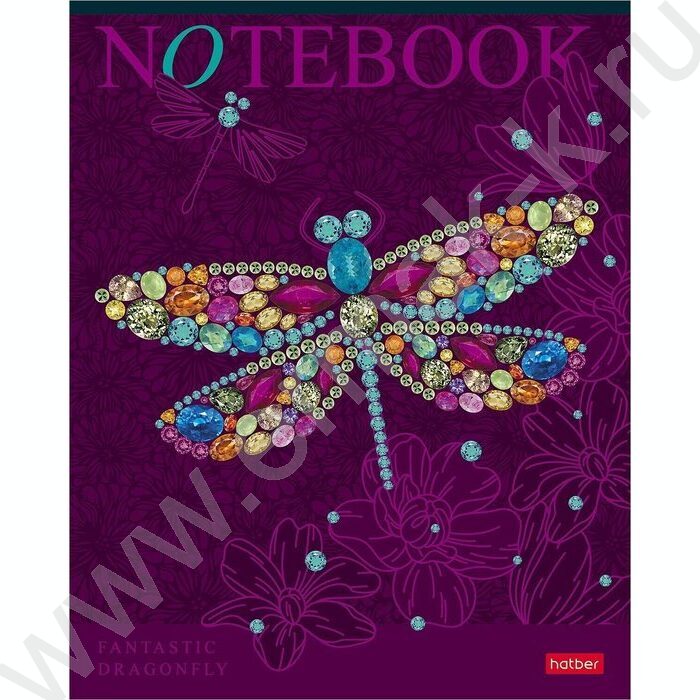 Тетрадь  96л клетка "Fantastic animals" /3D лак/мат.лам./ 5видов | Фото 3